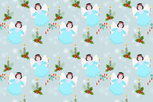 Christmas Angles with Candle Pattern