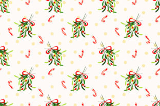 Christmas Berries and Candy Seamless Patterns