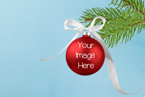 Christmas Bulb Mockup for Christmas Amp