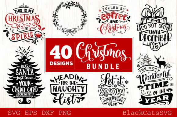 Christmas Bundle 40 Designs Vol 4 for Crafts