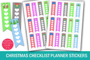 Christmas Checklist Planner Stickers for Crafts