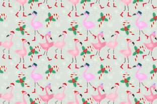 Christmas Flamingo Pattern