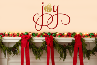 Christmas Joy with Bell for Crafts