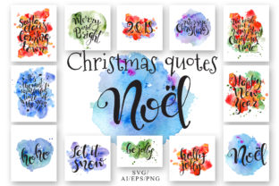 Christmas Quotes Hand Drawing Lettering for Crafts