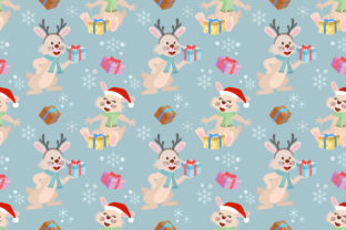 Christmas Rabbit and Gift Pattern