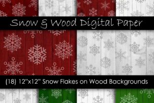 Christmas Snowflake Wood Texture for Digital Sellers