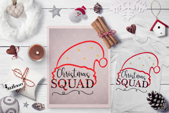 Christmas Squad, Hat, Buffalo Plaid for Crafts