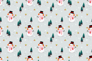 Cute Snowman in Christmas Winter