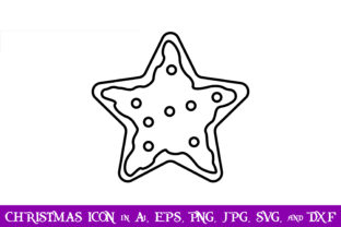 Gingerbread Star Christmas Icon