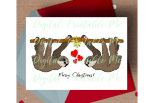 Sloth Christmas Card